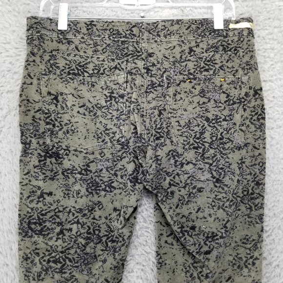 Pilcro Jeans Womens 28 Serif Olive Green Camo Print Corduroy Skinny Stretch - Picture 11 of 15